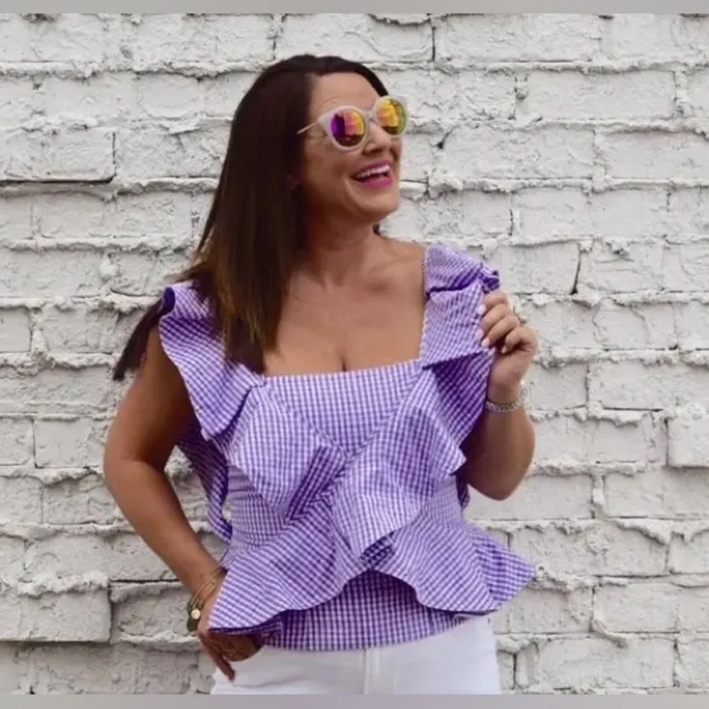 Petersyn Lavender Tate Top EUC Sz Small - Picture 5 of 16